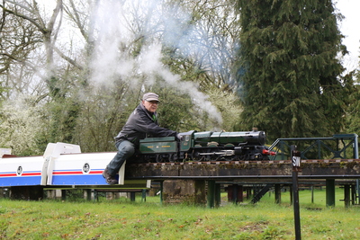 Peter Pullen in Steam with his King